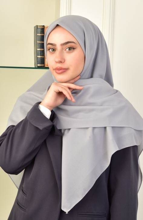 BURDEN İPEK - Alize 130 Cm Eşarp Antrasit BURDEN İPEK - Alize 130 Cm Eşarp Antrasit