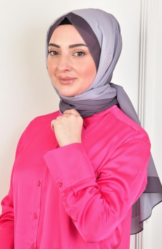 BURDEN İPEK - Alize Degrade Shawl Anthracite BURDEN İPEK - Alize Degrade Shawl Anthracite