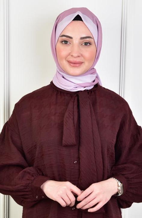 BURDEN İPEK - Alize Degrade Shawl Powder