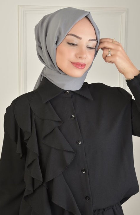BURDEN İPEK - Alize Shawl Anthracite