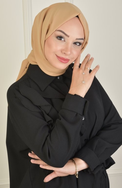 BURDEN İPEK - Alize Shawl Caramel