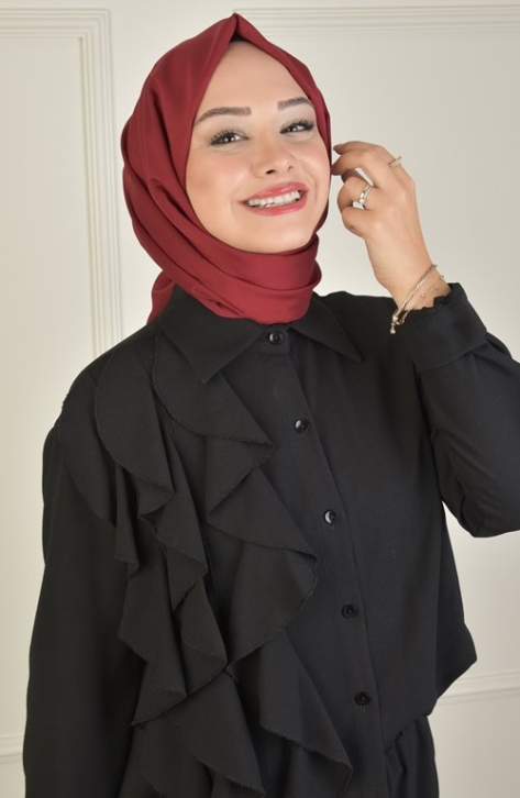 BURDEN İPEK - Alize Shawl Claret Red