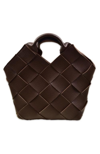 BURDEN İPEK - Amber Hand & Shoulder Bag Brown