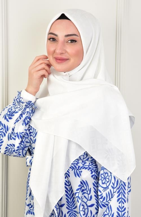 BURDEN İPEK - Büyük Boy Colourway Square Eşarp 120 Cm Dsn-10 Ekru