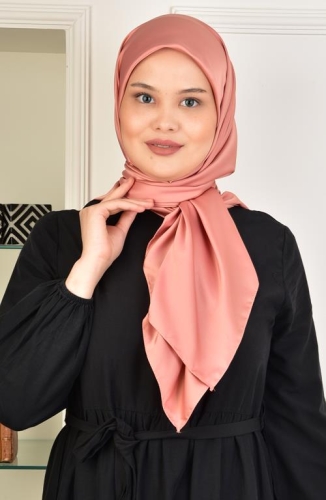BURDEN İPEK - Büyük Boy Rayon 120 Cm Düz Eşarp Taba