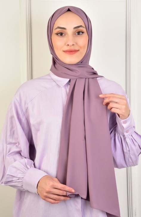 BURDEN İPEK - Chiffon Plain Shawl Grape Jam BURDEN İPEK - Chiffon Plain Shawl Grape Jam