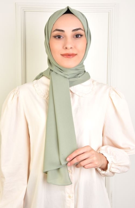 BURDEN İPEK - Chiffon Plain Shawl Light Cagla BURDEN İPEK - Chiffon Plain Shawl Light Cagla