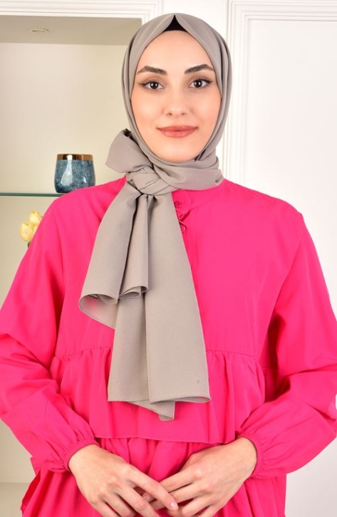 BURDEN İPEK - Chiffon Plain Shawl Light Ground BURDEN İPEK - Chiffon Plain Shawl Light Ground