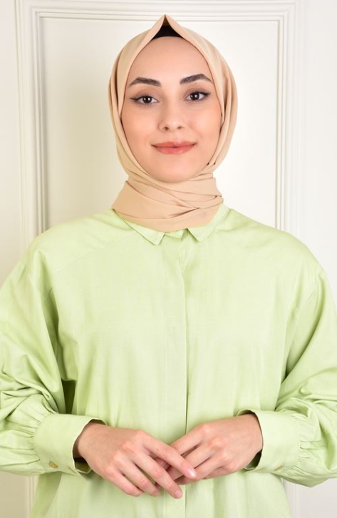 BURDEN İPEK - Chiffon Plain Shawl Sand Beige BURDEN İPEK - Chiffon Plain Shawl Sand Beige