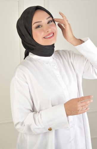 BURDEN İPEK - Colourway Dama Eşarp Siyah BURDEN İPEK - Colourway Dama Eşarp Siyah