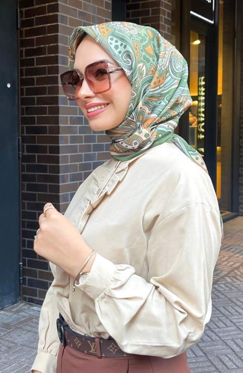 BURDEN İPEK - Comfy Soft Desenli Eşarp Çöl Çiçeği