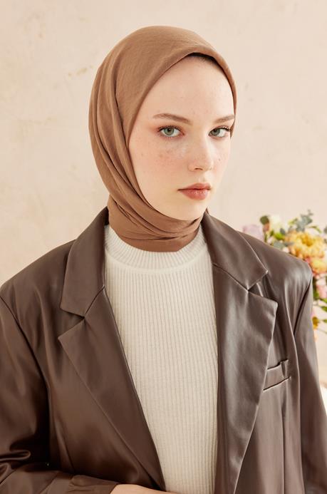 BURDEN İPEK - Ellen Cotton Crush Scarf Brown BURDEN İPEK - Ellen Cotton Crush Scarf Brown