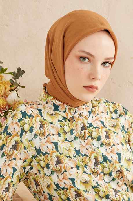 BURDEN İPEK - Ellen Cotton Crush Scarf Cinnamon BURDEN İPEK - Ellen Cotton Crush Scarf Cinnamon