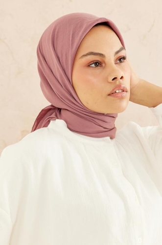 BURDEN İPEK - Ellen Cotton Crush Scarf Dried rose