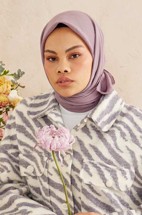 BURDEN İPEK - Ellen Cotton Crush Scarf Grape Jam BURDEN İPEK - Ellen Cotton Crush Scarf Grape Jam