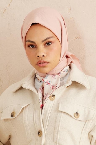 BURDEN İPEK - Ellen Cotton Crush Scarf Powder BURDEN İPEK - Ellen Cotton Crush Scarf Powder
