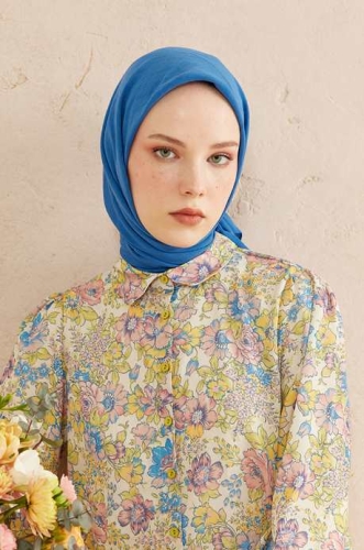 BURDEN İPEK - Ellen Cotton Crush Scarf Star Sapphire BURDEN İPEK - Ellen Cotton Crush Scarf Star Sapphire