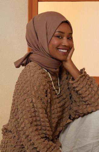 BURDEN İPEK - Ellen Cotton Crush Shawl Brown BURDEN İPEK - Ellen Cotton Crush Shawl Brown