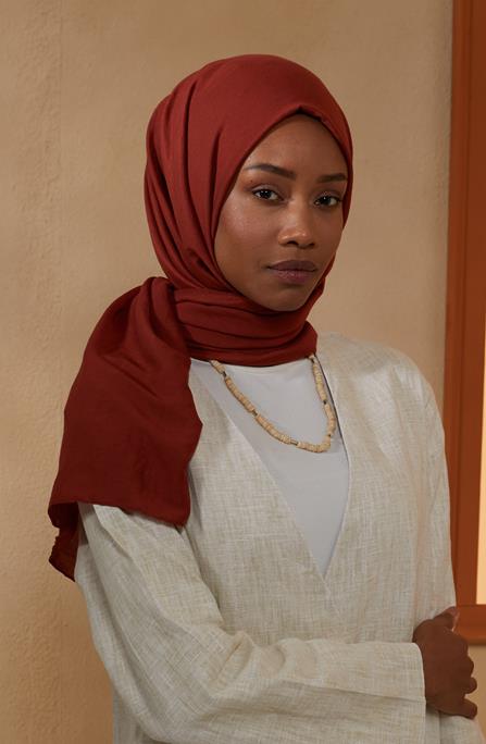 BURDEN İPEK - Ellen Cotton Crush Shawl Claret Red BURDEN İPEK - Ellen Cotton Crush Shawl Claret Red