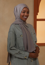 BURDEN İPEK - Ellen Cotton Crush Shawl Dark Grey BURDEN İPEK - Ellen Cotton Crush Shawl Dark Grey