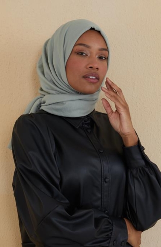 BURDEN İPEK - Ellen Cotton Crush Shawl Iceberg