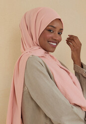 BURDEN İPEK - Ellen Cotton Crush Shawl Light Powder BURDEN İPEK - Ellen Cotton Crush Shawl Light Powder