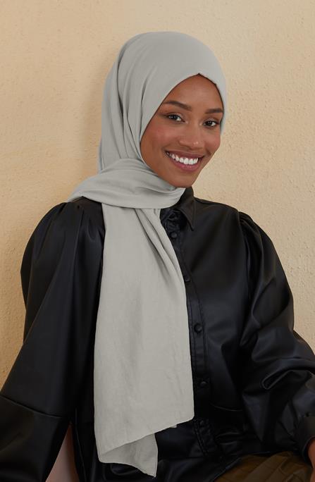 BURDEN İPEK - Ellen Cotton Crush Shawl Ligt Grey BURDEN İPEK - Ellen Cotton Crush Shawl Ligt Grey