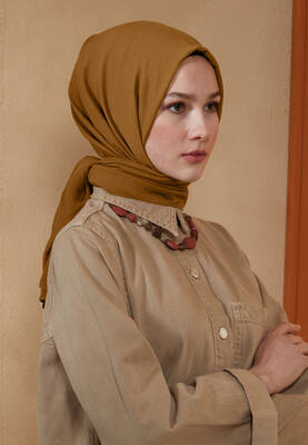 BURDEN İPEK - Ellen Cotton Crush Shawl Meerkat BURDEN İPEK - Ellen Cotton Crush Shawl Meerkat