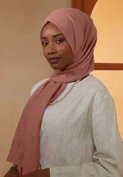 BURDEN İPEK - Ellen Cotton Crush Shawl Peach Fuzz BURDEN İPEK - Ellen Cotton Crush Shawl Peach Fuzz