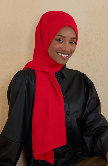 BURDEN İPEK - Ellen Cotton Crush Shawl Red BURDEN İPEK - Ellen Cotton Crush Shawl Red