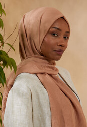 BURDEN İPEK - Ellen Cotton Crush Shawl Rose Powder BURDEN İPEK - Ellen Cotton Crush Shawl Rose Powder