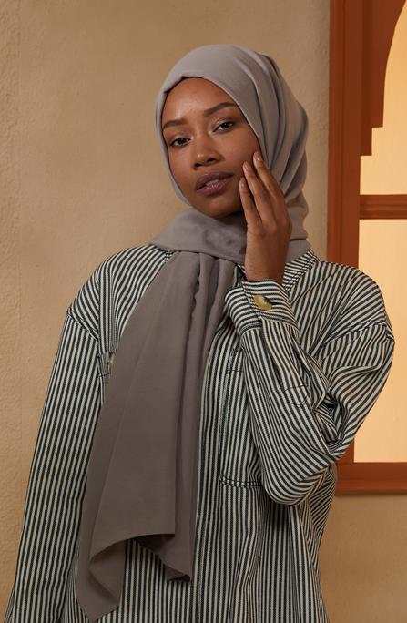 BURDEN İPEK - Ellen Cotton Crush Shawl Stone BURDEN İPEK - Ellen Cotton Crush Shawl Stone