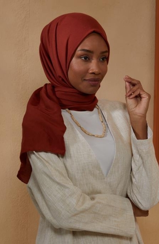 BURDEN İPEK - Ellen Pamuk Kraş Şal Kiremit 