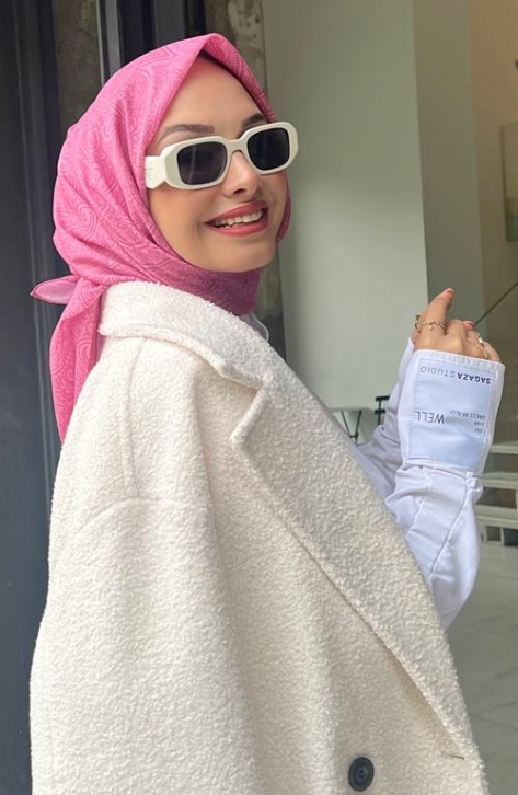 BURDEN İPEK - Etnik Desenli Soft Eşarp Pembe