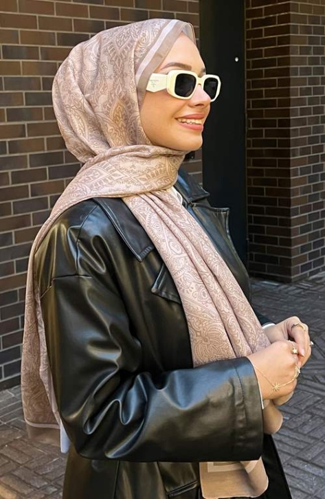 BURDEN İPEK - Etnik Desenli Soft Şal Sütlü Kahve BURDEN İPEK - Etnik Desenli Soft Şal Sütlü Kahve