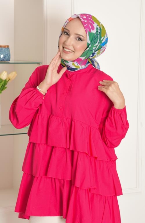 BURDEN İPEK - Floral Soft Pamuksu Desenli Eşarp Lacivert