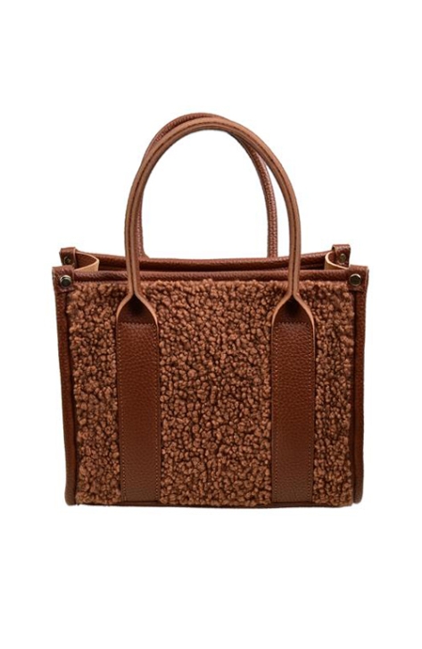 BURDEN İPEK - Fluffy Bag Brown