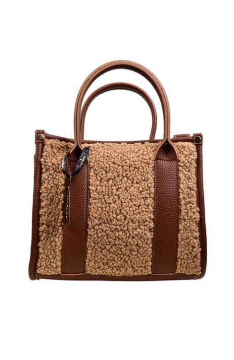 BURDEN İPEK - Fluffy Bag Milk Coffee