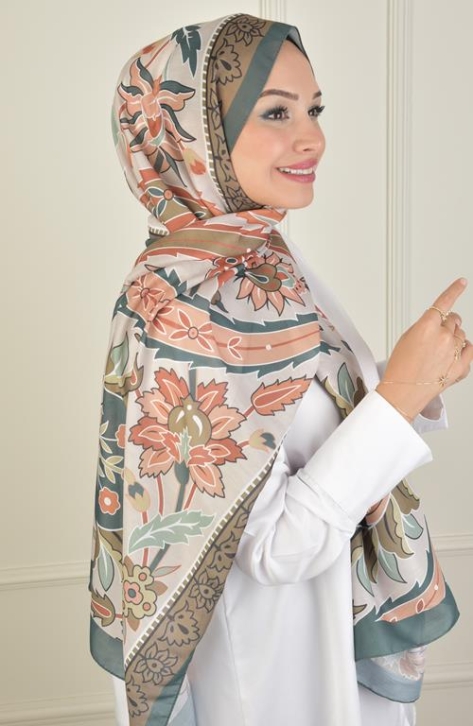 BURDEN İPEK - Gala Desenli Soft Şal Gölge