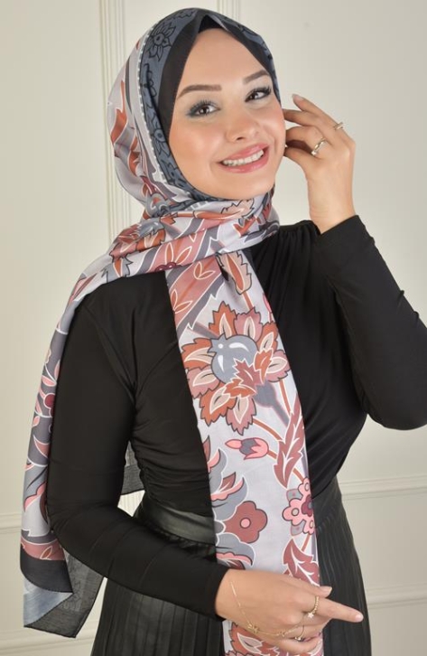 BURDEN İPEK - Gala Desenli Soft Şal Siyah