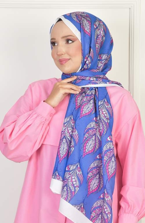 BURDEN İPEK - Gloria Soft Pamuksu Desenli Şal Ekru