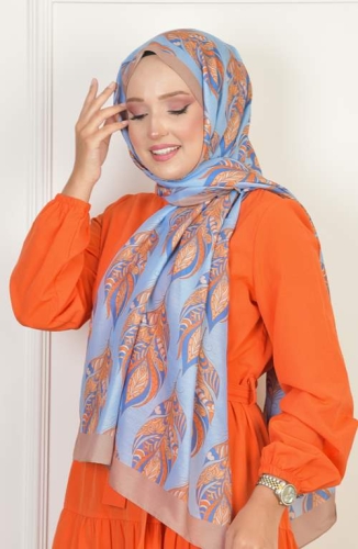 BURDEN İPEK - Gloria Soft Pamuksu Desenli Şal Kahve BURDEN İPEK - Gloria Soft Pamuksu Desenli Şal Kahve