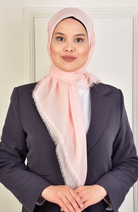 BURDEN İPEK - Haitian Plain Scarf Pale Pink
