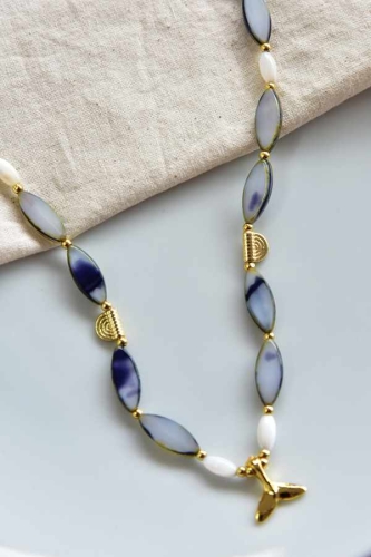 BURDEN İPEK - Handmade Ocean Necklace Blue BURDEN İPEK - Handmade Ocean Necklace Blue