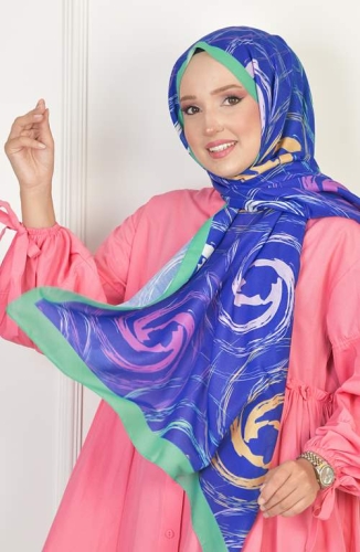 BURDEN İPEK - Helen Soft Pamuksu Desenli Şal Benetton