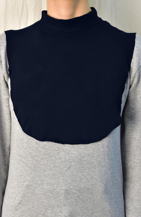 BURDEN İPEK - Hijab Collar Navy Blue