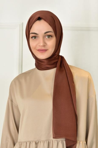 BURDEN İPEK - Janjan Plain Evening Dress Shawl Dark Brown BURDEN İPEK - Janjan Plain Evening Dress Shawl Dark Brown