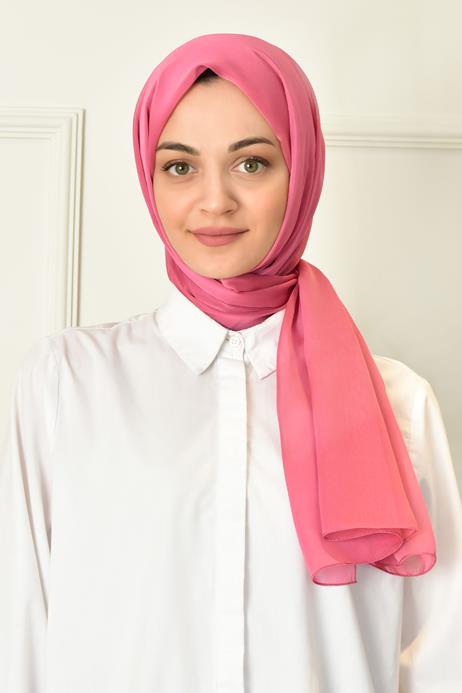 BURDEN İPEK - Janjan Plain Evening Dress Shawl Dark Pink BURDEN İPEK - Janjan Plain Evening Dress Shawl Dark Pink