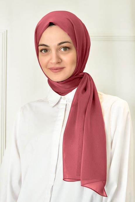 BURDEN İPEK - Janjan Plain Evening Dress Shawl Dusty Rose BURDEN İPEK - Janjan Plain Evening Dress Shawl Dusty Rose