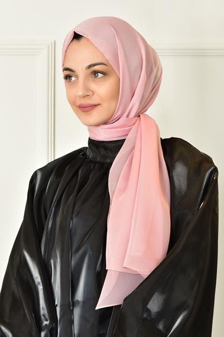 BURDEN İPEK - Janjan Plain Evening Dress Shawl Light Powder BURDEN İPEK - Janjan Plain Evening Dress Shawl Light Powder